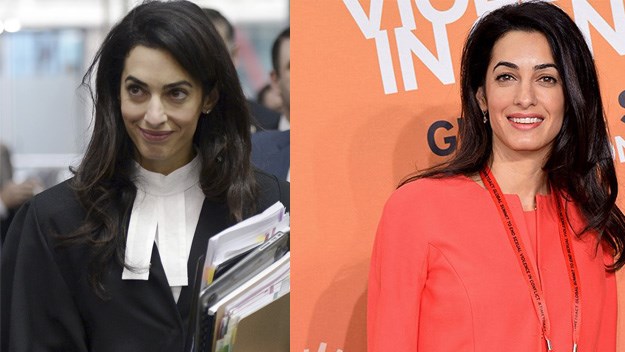 Amal Clooney deftly shuts down fashion question